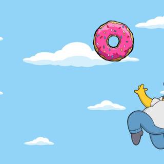 Homer donut wallpaper