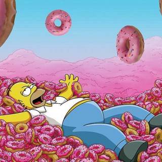 Homer donut wallpaper