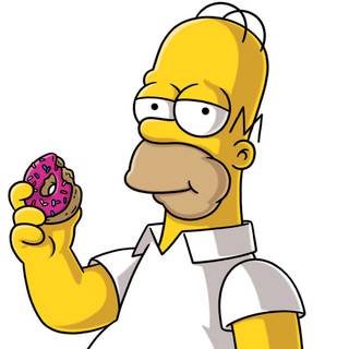 Homer donut wallpaper