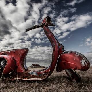 Vespa vintage wallpaper