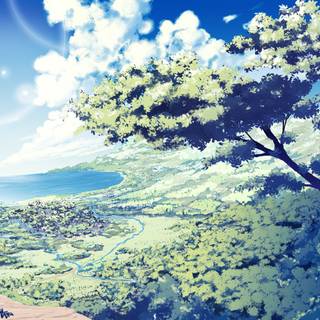 Manga nature wallpaper