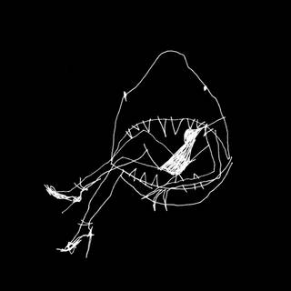 Black and white illustration wallpaper