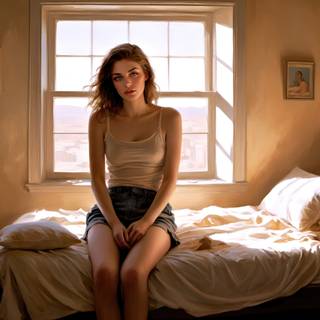 Messy girl wallpaper