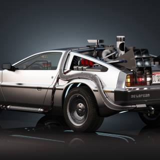 DeLorean time machine wallpaper