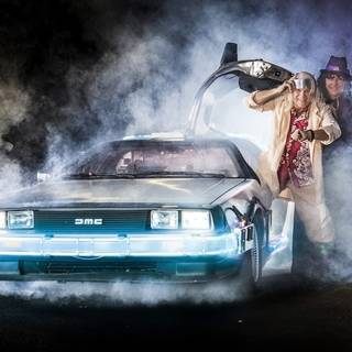DeLorean time machine wallpaper