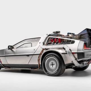 DeLorean time machine wallpaper