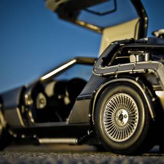 DeLorean time machine wallpaper