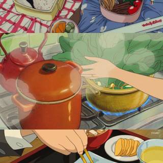 Studio Ghibli food wallpaper