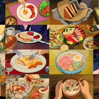 Studio Ghibli food wallpaper