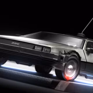 DeLorean time machine wallpaper
