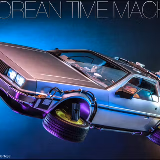 DeLorean time machine wallpaper