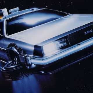 DeLorean time machine wallpaper