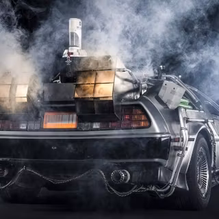 DeLorean time machine wallpaper