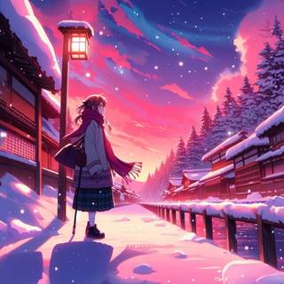 1920x1080 anime winter wallpaper