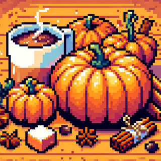Thanksgiving pixel art wallpaper