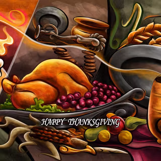 Thanksgiving food desktop wallpaper