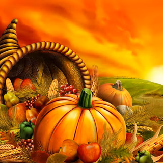 Thanksgiving food desktop wallpaper