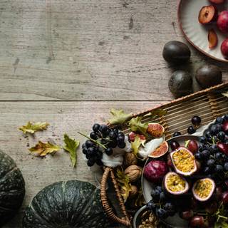 Thanksgiving food desktop wallpaper