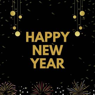 Minimal New Year wallpaper