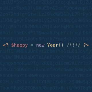 Minimal New Year wallpaper