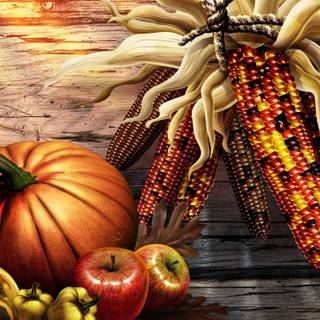 Thanksgiving food desktop wallpaper