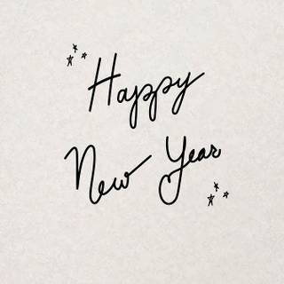 Minimal New Year wallpaper