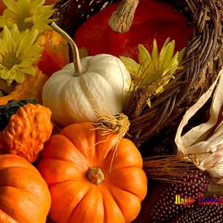 Thanksgiving food desktop wallpaper