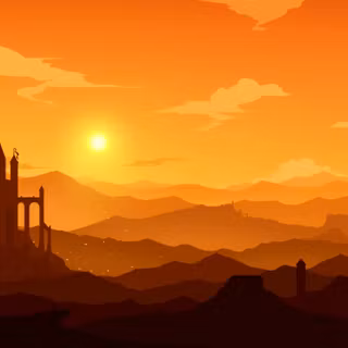Sunset vector wallpaper