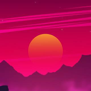 Sunset vector wallpaper