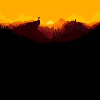 Sunset vector wallpaper