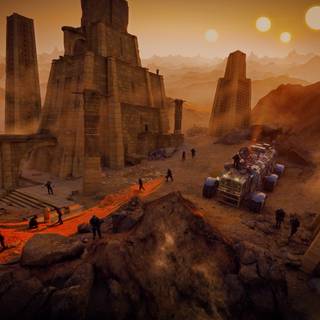 Alien civilization wallpaper