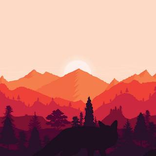Sunset vector wallpaper