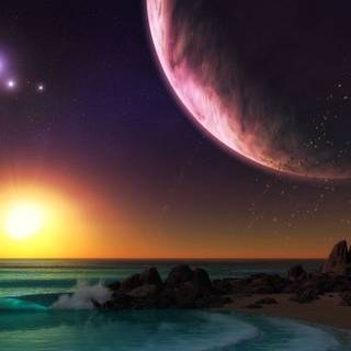 Alien civilization wallpaper