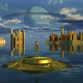 Alien civilization wallpaper