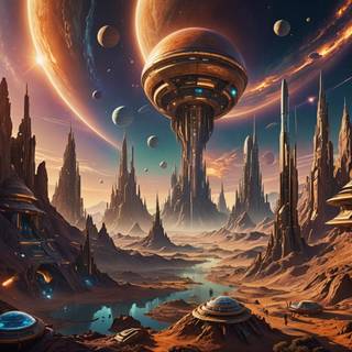 Alien civilization wallpaper