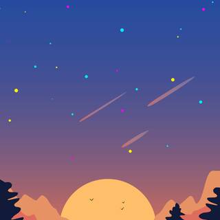 Sunset vector wallpaper