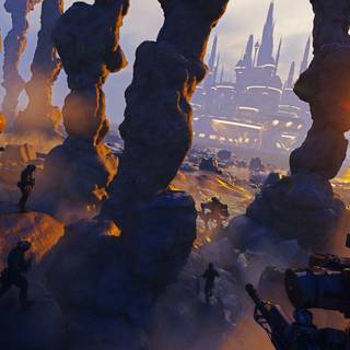 Alien civilization wallpaper