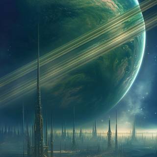 Alien civilization wallpaper