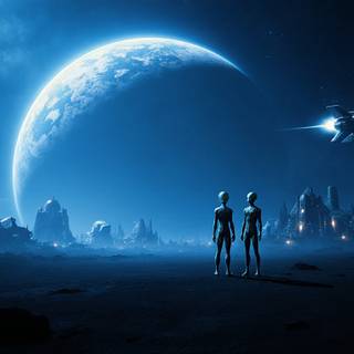 Alien civilization wallpaper