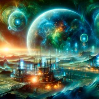 Alien civilization wallpaper