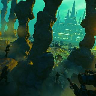 Alien civilization wallpaper