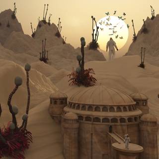 Alien civilization wallpaper