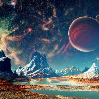 Alien civilization wallpaper