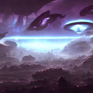 Alien civilization wallpaper