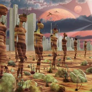 Alien civilization wallpaper