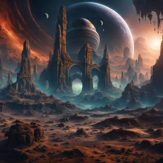 Alien civilization wallpaper
