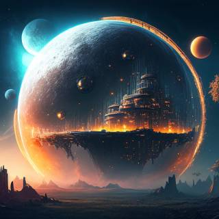 Alien civilization wallpaper