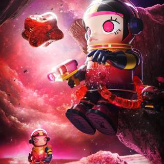 Space Molly wallpaper