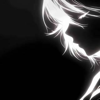 Girl radiant hair wallpaper