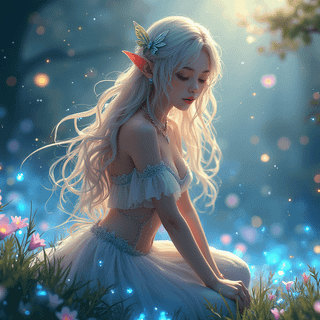 Girl radiant hair wallpaper